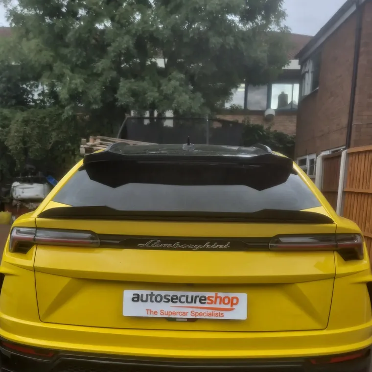 Yellow Lamborghini Urus in Autosecureshop’s installation gallery
